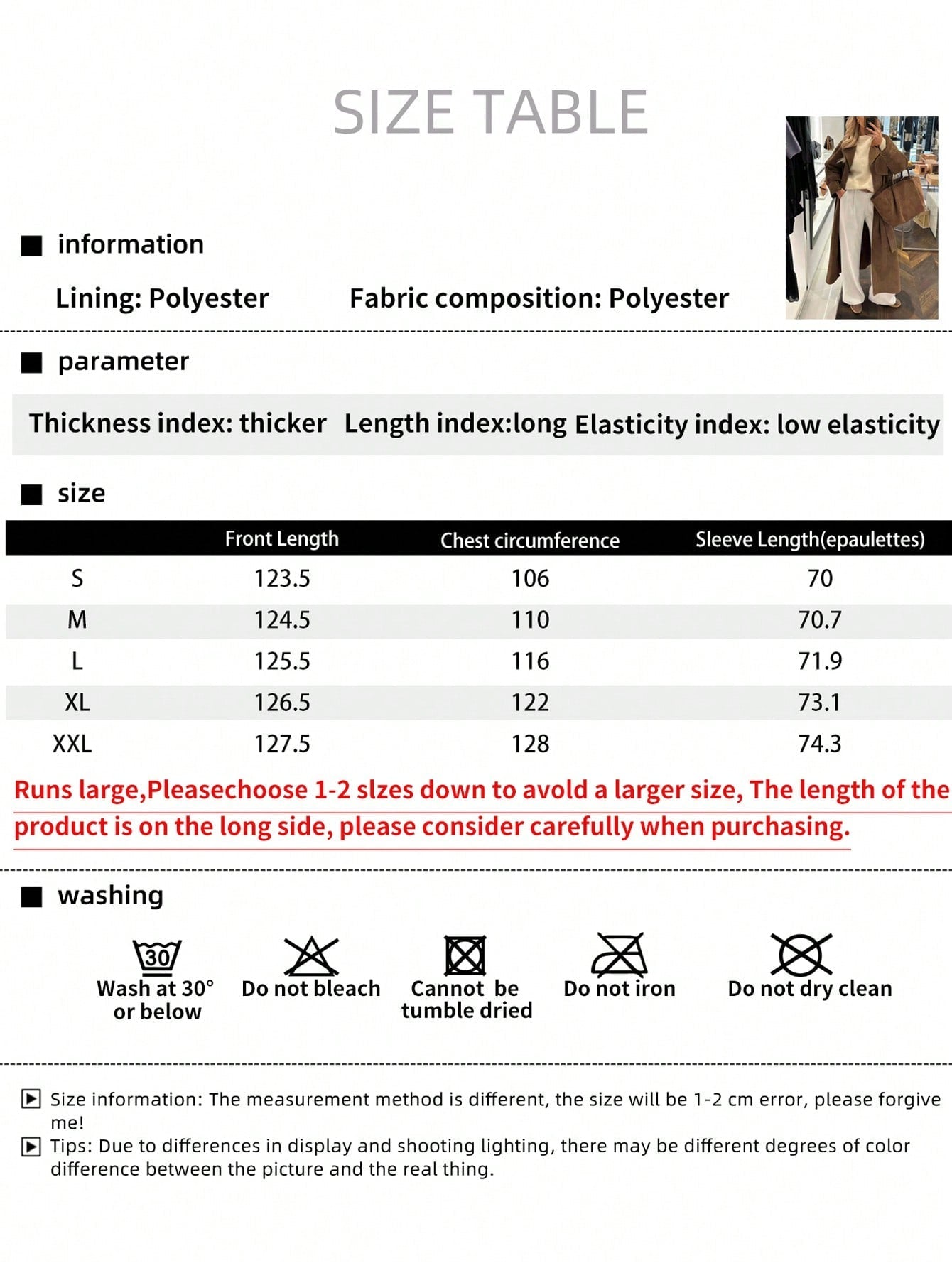 Autumn And Winter Elegant Women's Fashion Elegant Comfortable Casual Temperament Lady Vintage Simple Brown Commuter Windproof Warm Thickened Long Sleeve Pocket Button Ladies Trench Coat Jacket Long Coat