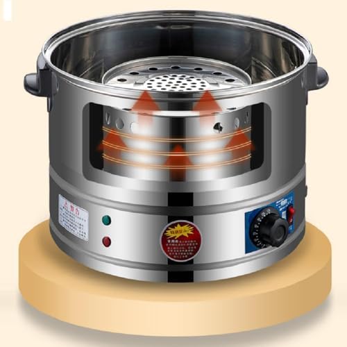 3-Tier Stainless Steel Electric Food Steamer - Automatic Temperature Control for Healthy Cooking, Ideal for Breakfast & Meal Prep, Fast & Efficient Steam Cooking
