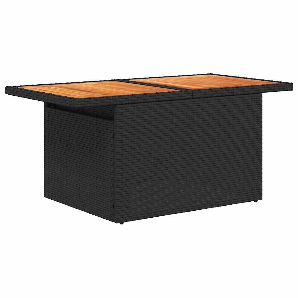 vidaXL Garden Sofa Set Black
