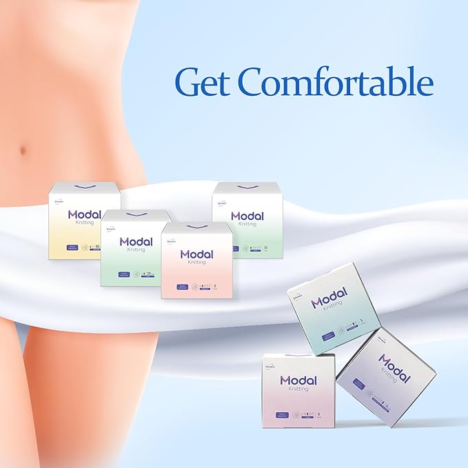Large Pads for Women with Wings,Unscented & Breathable Menstrual Pad,Heavy Absorbency Period Pads,Soft & Comfortable Feminine Care - 6 Count