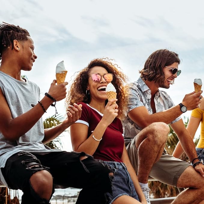 BALCI Ice Cream Scoop - Heavy Duty Stainless Steel Icecream Scooper With Non-Slip Rubber Grip - Professional Metal Ice-Cream Spade - Dishwasher Safe – Mint