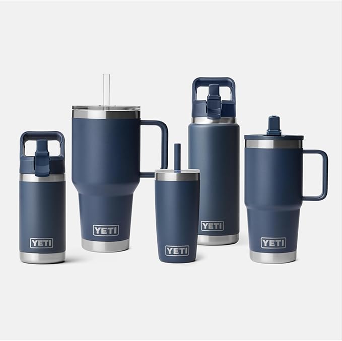 YETI Rambler 35 oz Straw Mug 2.0 - Double-Wall Vacuum Insulation for Cold Beverages – Dishwasher Safe – Cupholder Compatible – Reusable Straw – Comfortable Grip Handle – Travel Mug - Cape Taupe