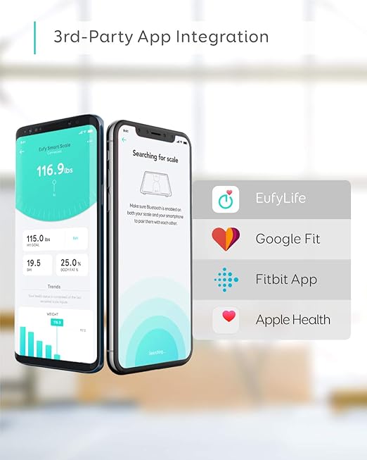 eufy by Anker, Smart Scale C1 with Bluetooth, Body Fat Scale, Wireless Digital Bathroom Scale, 12 Measurements, Weight/Body Fat/BMI, Fitness Body Composition Analysis, Black/White, lbs/kg