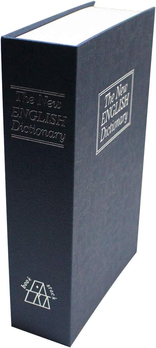 SEPOX® Ultimate Diversion Safe Book Box, Lock Box with Key - Large Sized Blue Dictionary - Ideal for Safeguarding Money, Jewelry, and Valuables - Perfect for Dorms & Homes