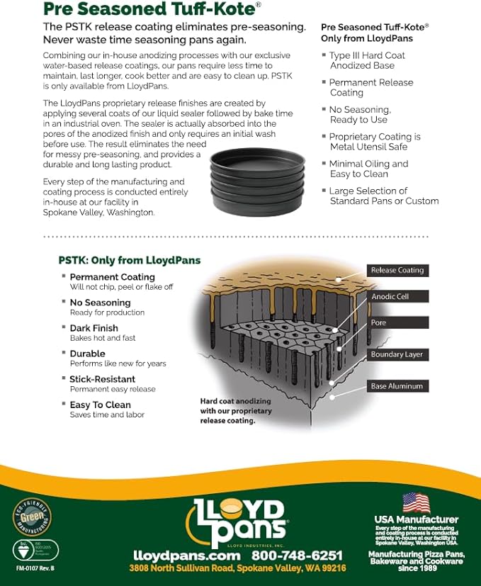 Lloyd Pans Chicago Style Pizza Pan 7 by 2.25 Inch - PSTK
