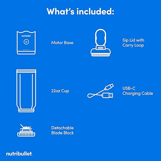 nutribullet Flex portable blender NBPB50200WC, Ruby Red