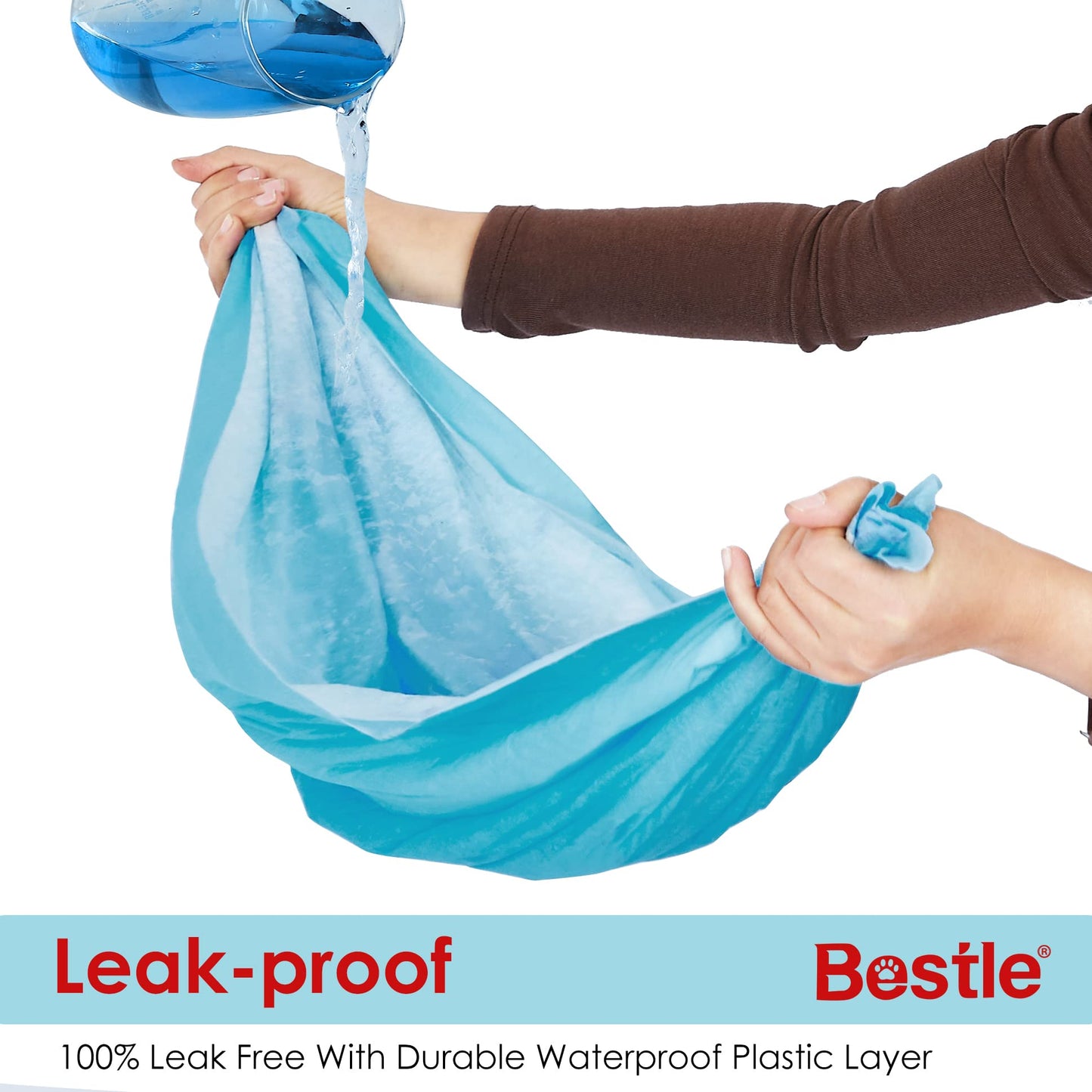 BESTLE Extra Large Pet Training and Puppy Pads Pee Pads for Dogs 28"x34" -40 Count Super Absorbent & Leak-Proof