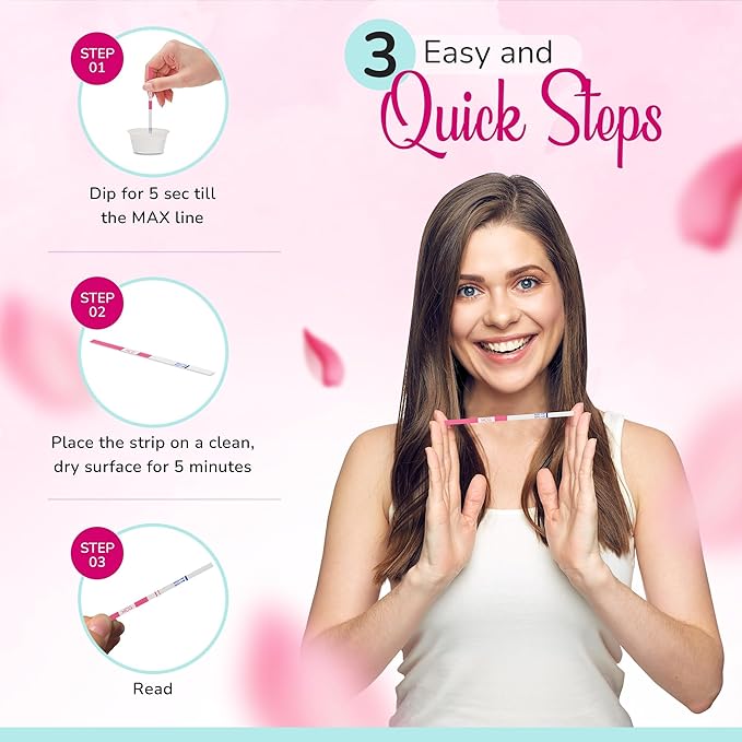 Clinical Guard 100 Ovulation Test Strips and 20 Early Pregnancy Test Strips Combo Rapid HCG Test Fertility Ovulation Predictor Kit (120 Count)