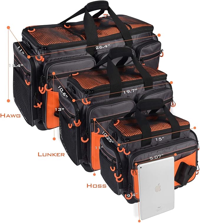 KastKing Fishing Gear & Tackle Bags - Saltwater Resistant Fishing Bags - Fishing Tackle Storage Bags