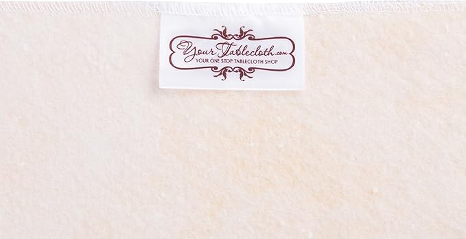 Yourtablecloth Heavy Duty Vinyl Rectangle or Square Tablecloth – 6 Gauge Heavy Duty Tablecloth – Flannel Backed – Wipeable Tablecloth with Vivid Colors & Many Sizes 52 x 90 White