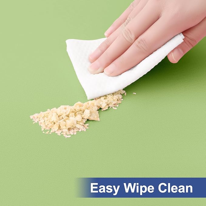 homing Rectangle Table Cloth Cover, Waterproof Polyester Elastic Fitted Tablecloth, Fits for 8 Foot Folding Tables, Washable Table Protector for Picnic, Camping, Outdoor (Sage Green, 30" x 96")
