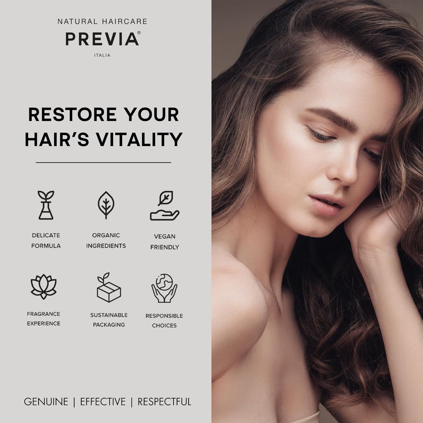 PREVIA Extralife Energising Leave-In Organic Lotion - Hair Loss Treatment - Promotes Fuller, Thicker Hair - All Natural & Organic - 3.38 oz