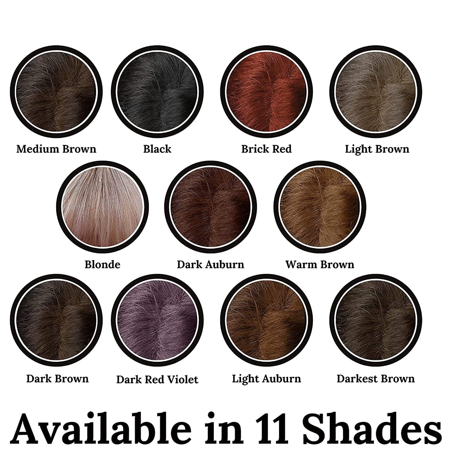 Root Concealer Touch Up Powder | All-Natural Crushed Minerals Without Brush | Fast and Easy Total Gray Hair Cover up For Black | Brown | Auburn and Blonde Hair .30 ounce (With Brush, Dark Red Violet)