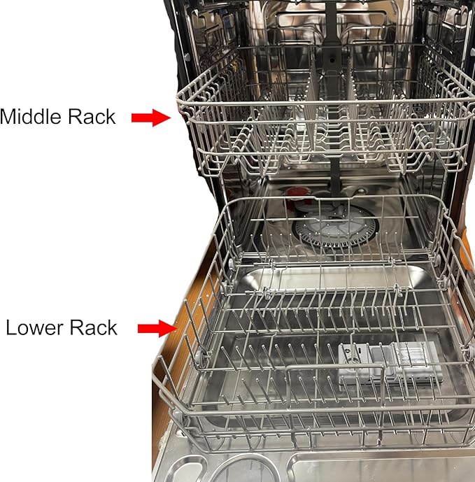 【2026 UPGRADED】DD82-01073A Lower Rack Assembly Replacement Parts Fit for Samsung Dishwasher Dishrack DW80R5061,DW80R5060,DW80K7050UG,DW80K5050US Series