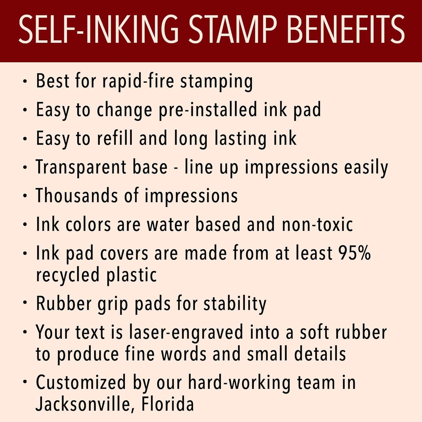 Custom Jawesome Self-Inking Stamps | 49 Fun Phrases | Grading Made Easy | Classroom, Library & Book Stamps (Xtra Wide)