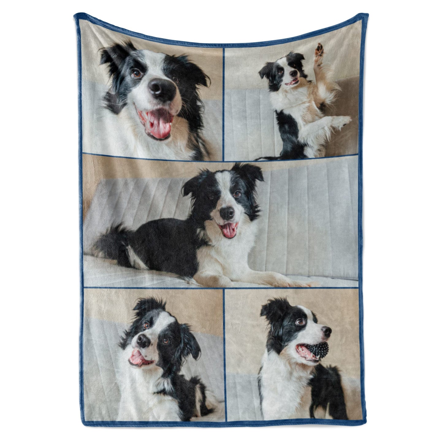 Ships Next Day, Custom Blanket with Picture - Printed in USA, Personalized Photo Blanket (Fleece – 50x60)