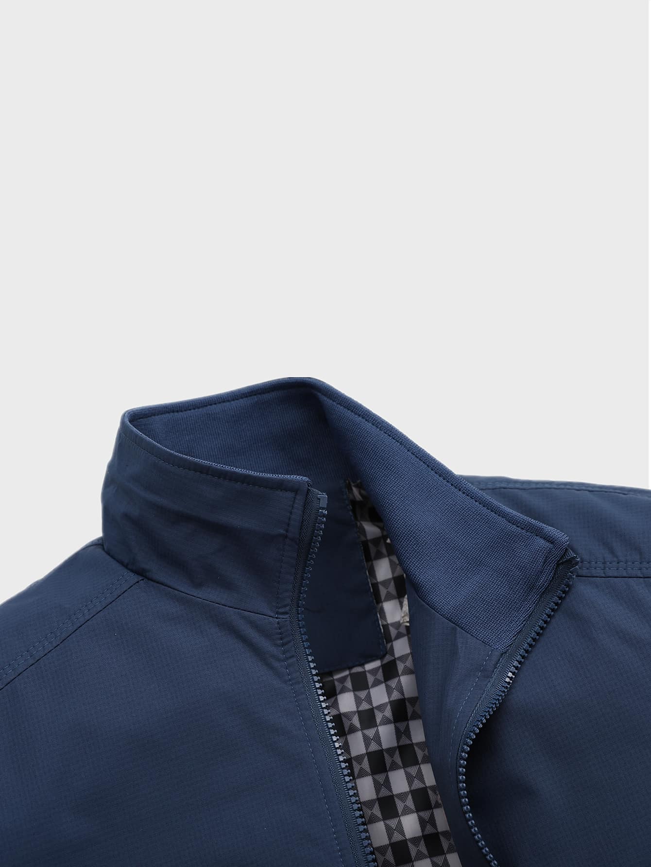 Manfinity Homme Loose Fit Men's Zip Pocket Long Sleeve Casual Outdoor Windbreaker Jacket, Outerwear Green Jacket, Fall