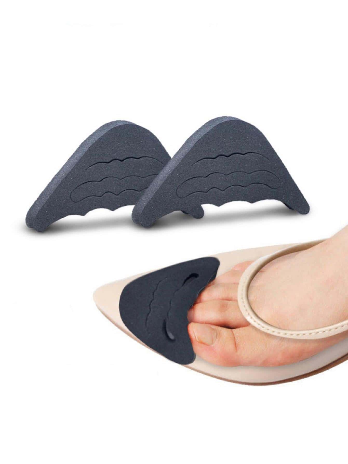 2pcs Fashionable Upgraded Pointed Toe Sponge Anti-Collision Insert (Removable)