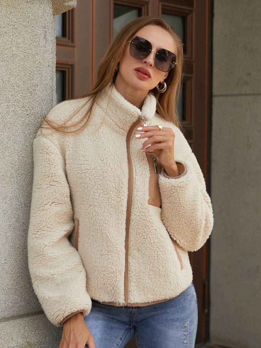 Women's Casual Faux Fur Jacket For Autumn/Winter