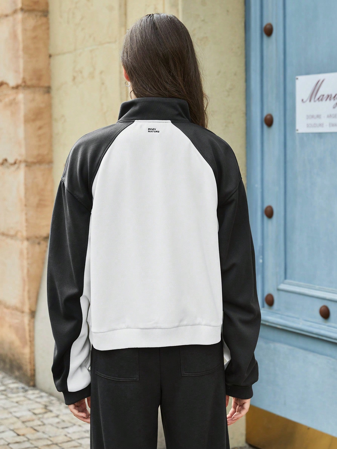 In My Nature Colorblock Zip Up Drop Shoulder Softshell Jacket