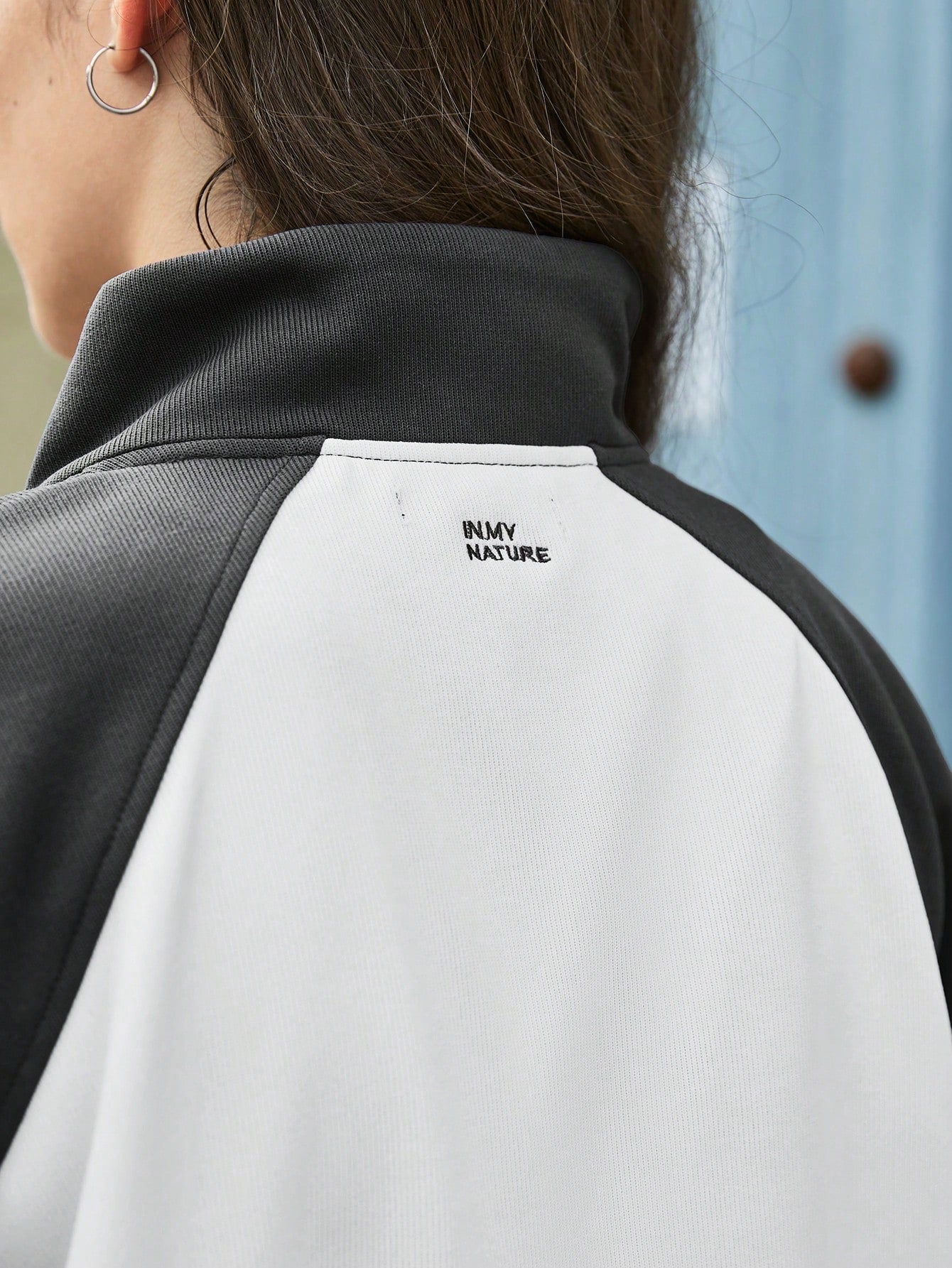 In My Nature Colorblock Zip Up Drop Shoulder Softshell Jacket