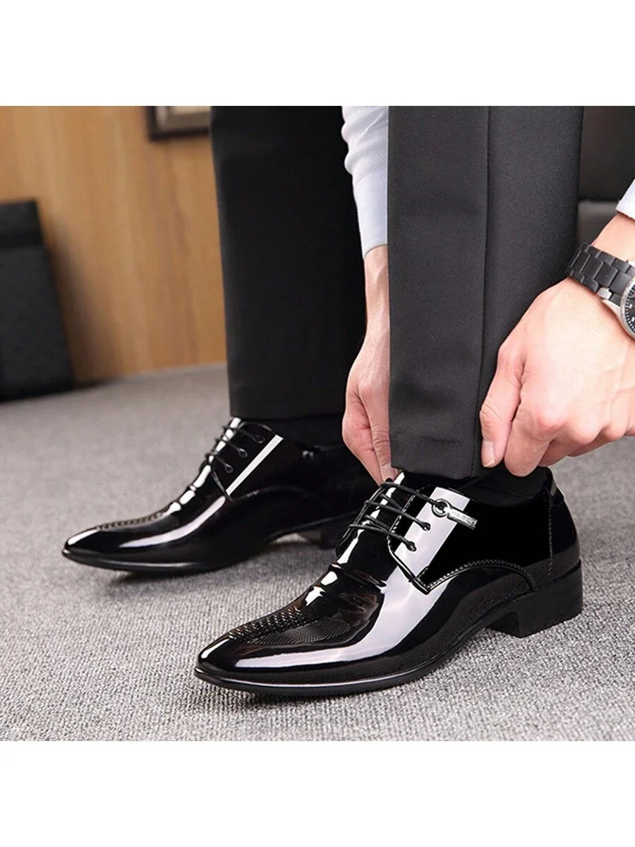 Plus Size Men Casual Business Dress Shoes Low-Top Sneakers Breathable Comfortable Dress Shoes For Young Men