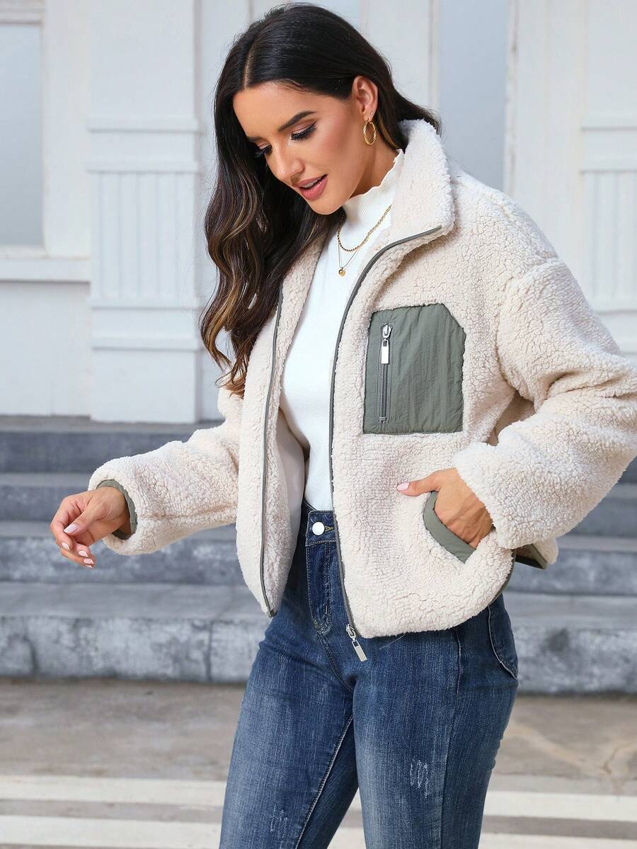 Women's Casual Faux Fur Jacket For Autumn/Winter