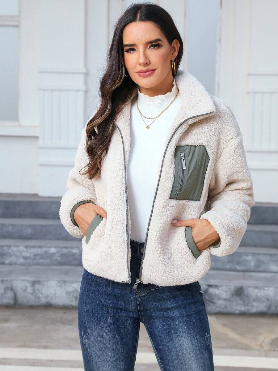 Women's Casual Faux Fur Jacket For Autumn/Winter