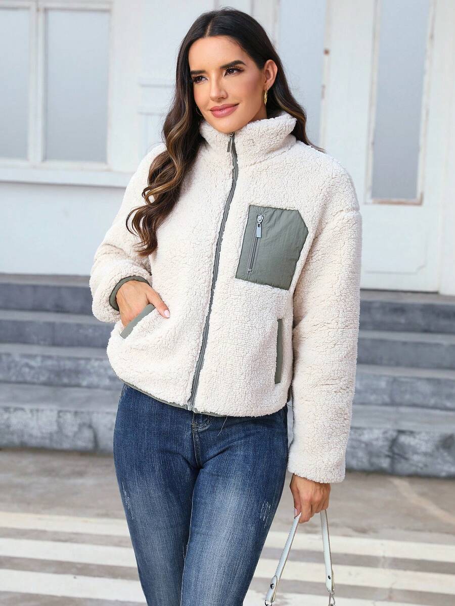 Women's Casual Faux Fur Jacket For Autumn/Winter