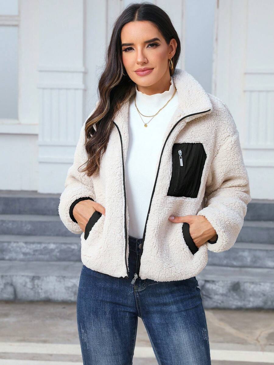 Women's Casual Faux Fur Jacket For Autumn/Winter