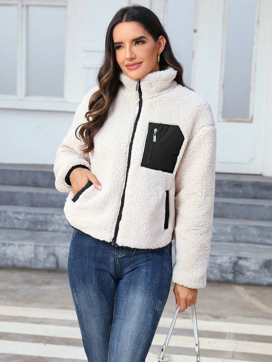 Women's Casual Faux Fur Jacket For Autumn/Winter