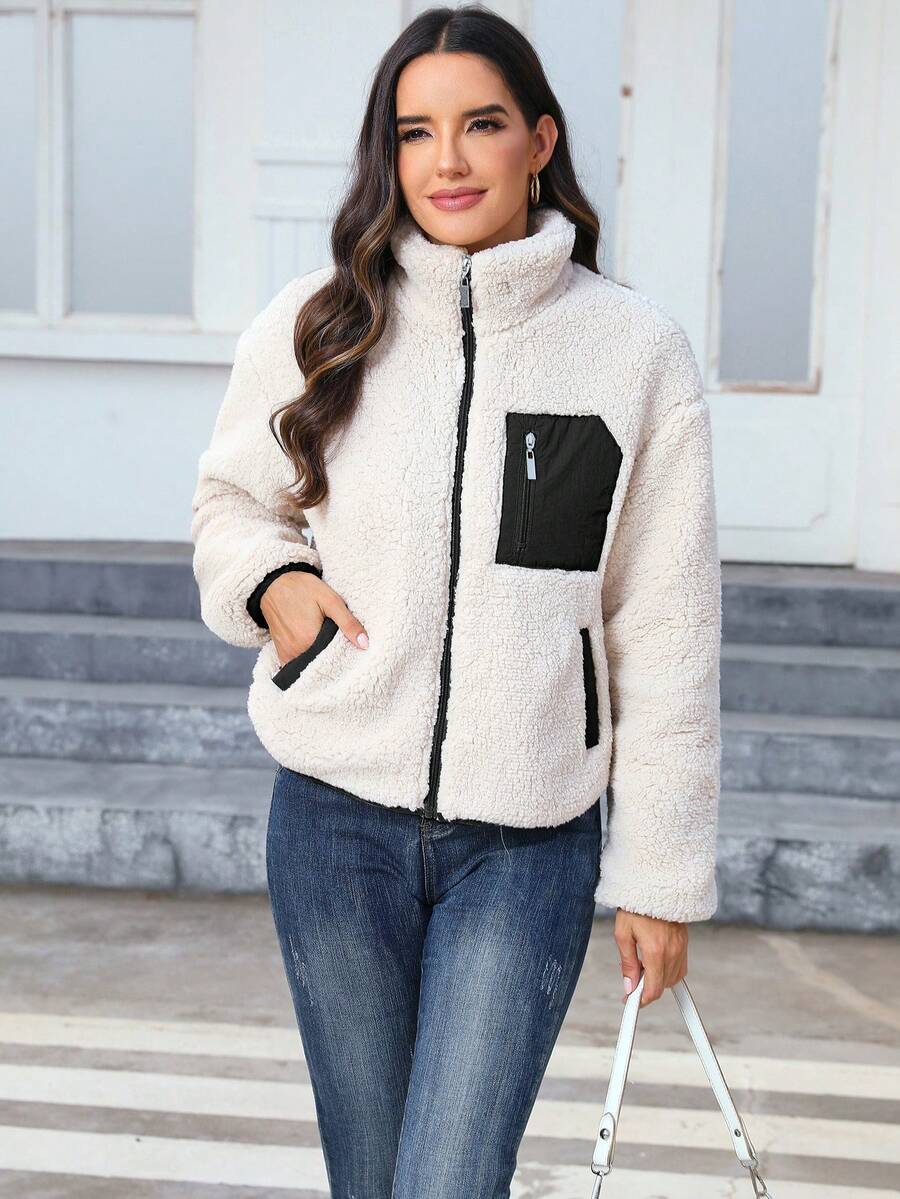 Women's Casual Faux Fur Jacket For Autumn/Winter