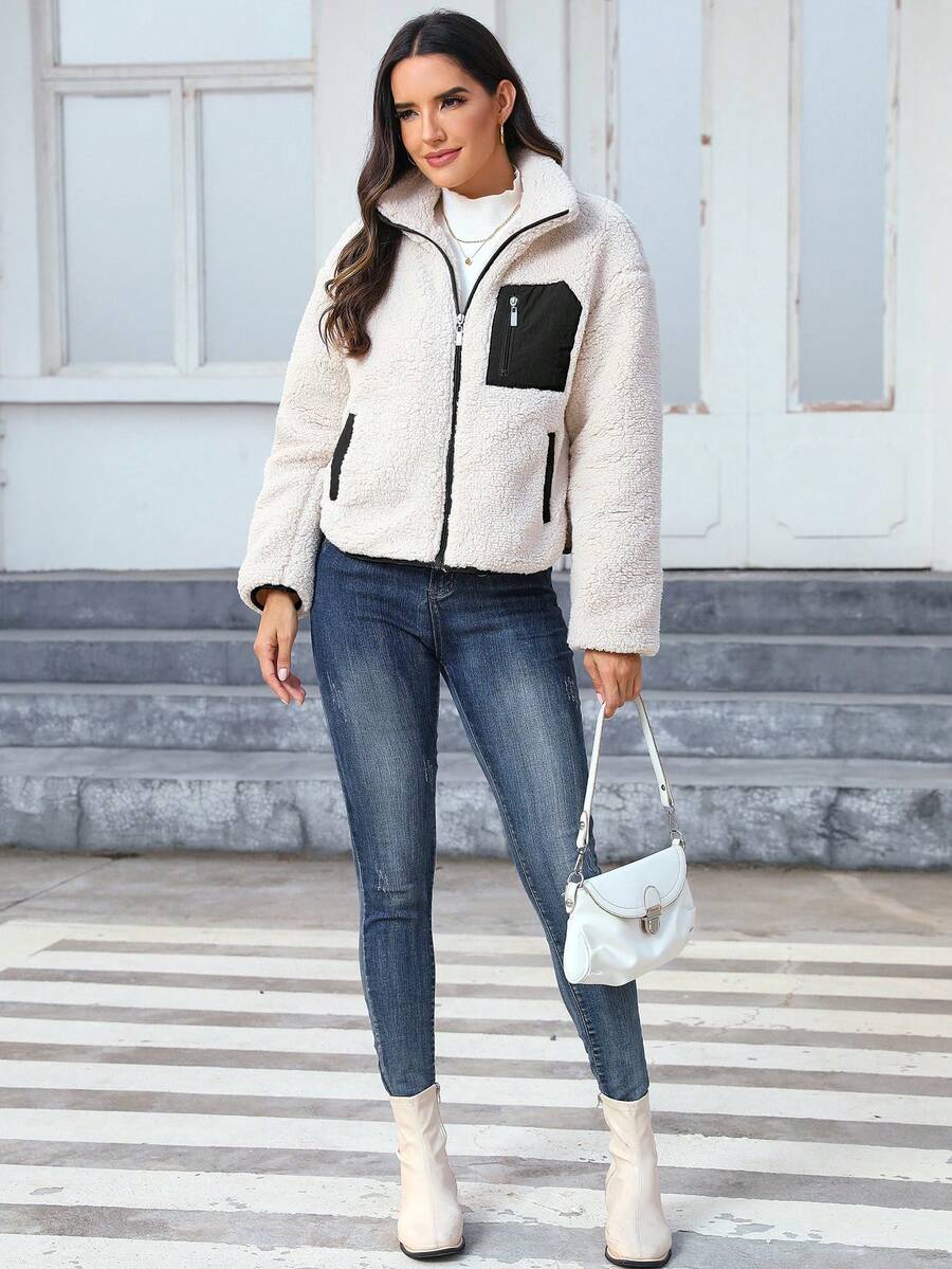 Women's Casual Faux Fur Jacket For Autumn/Winter