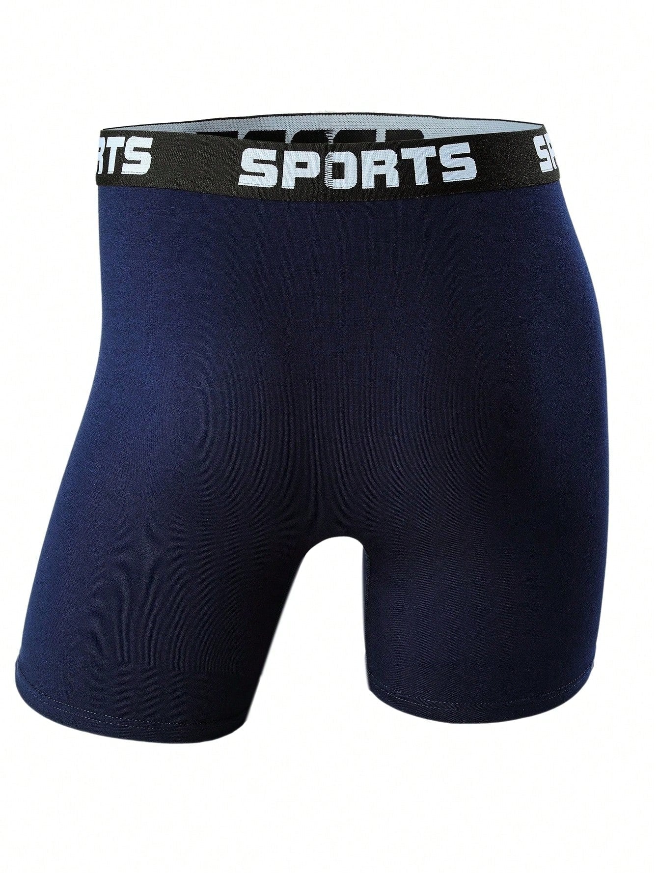 5pcs/Pack Men's Belted Boxer Briefs, Breathable High Elasticity Lettered Waist Cinching Briefs S-XXXXL