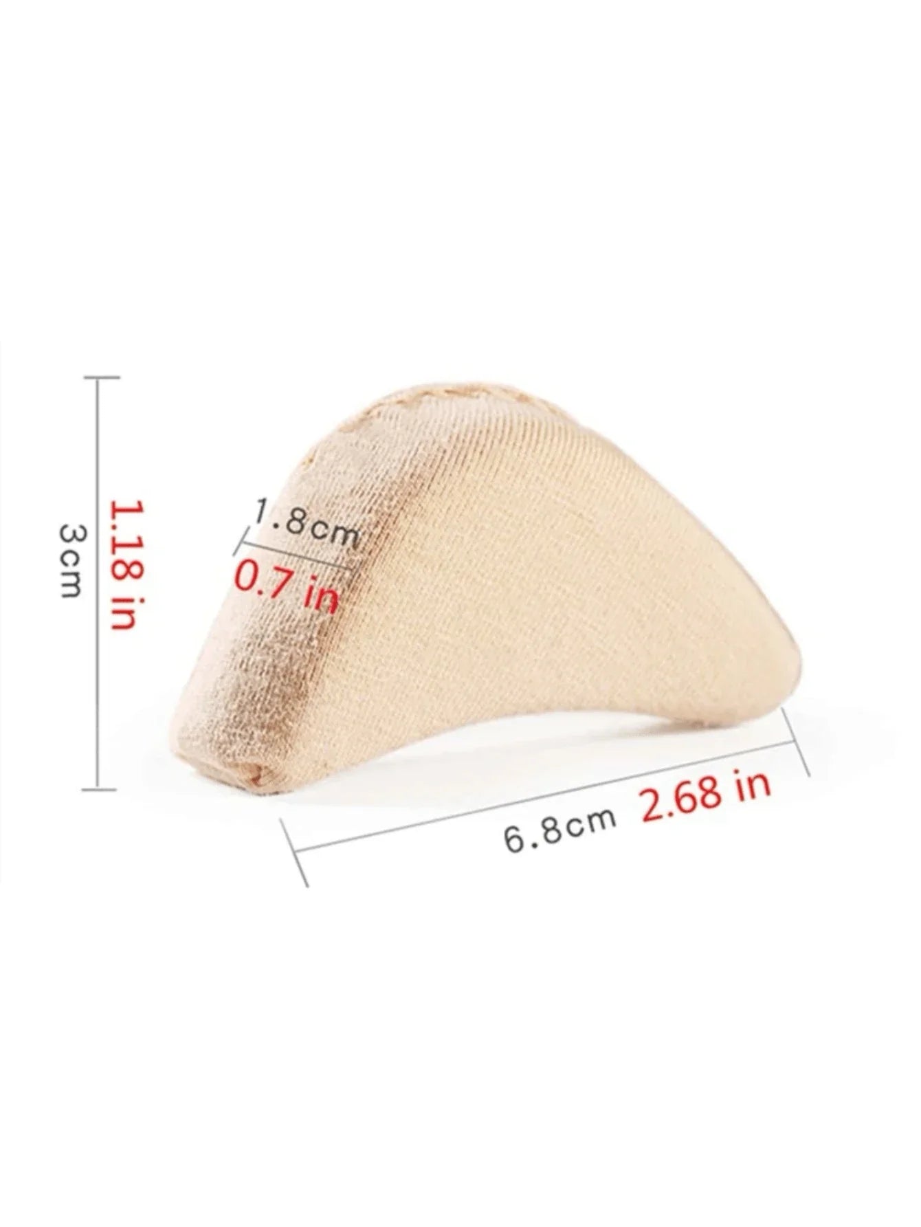 2pcs Fashionable Upgraded Pointed Toe Sponge Anti-Collision Insert (Removable)