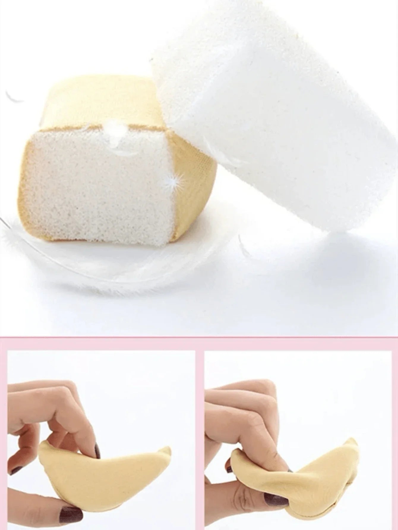 2pcs Fashionable Upgraded Pointed Toe Sponge Anti-Collision Insert (Removable)