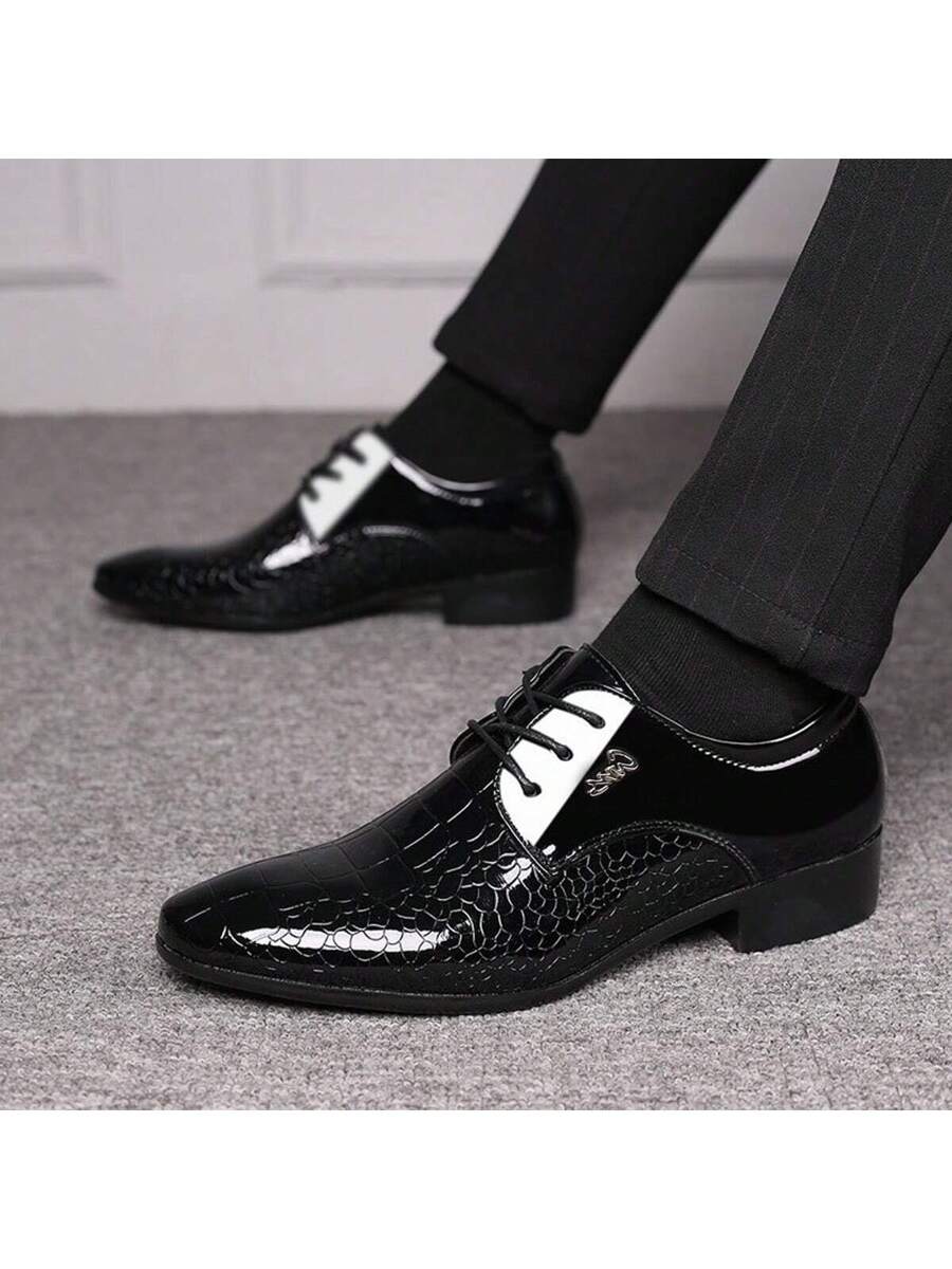 Plus Size Men Casual Business Dress Shoes Low-Top Sneakers Breathable Comfortable Dress Shoes For Young Men