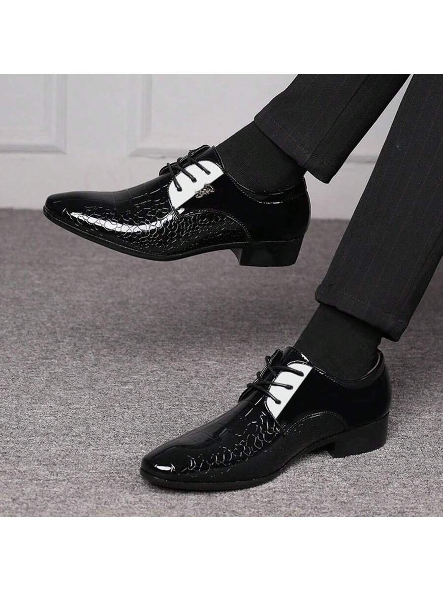 Plus Size Men Casual Business Dress Shoes Low-Top Sneakers Breathable Comfortable Dress Shoes For Young Men