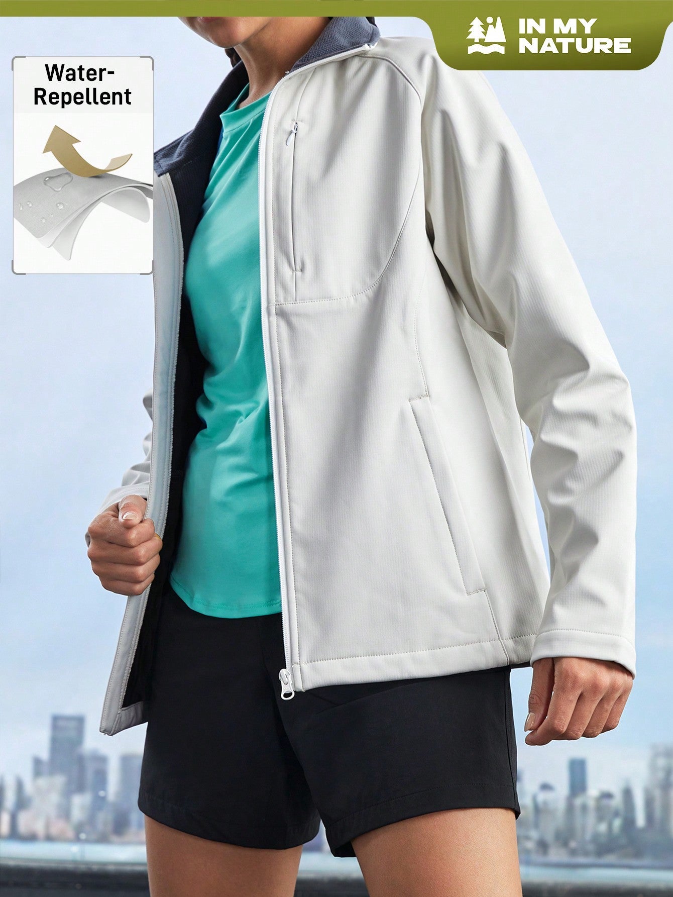 Gameset SHEIN Sport Women's Solid Color Simple Casual Outdoor Jacket