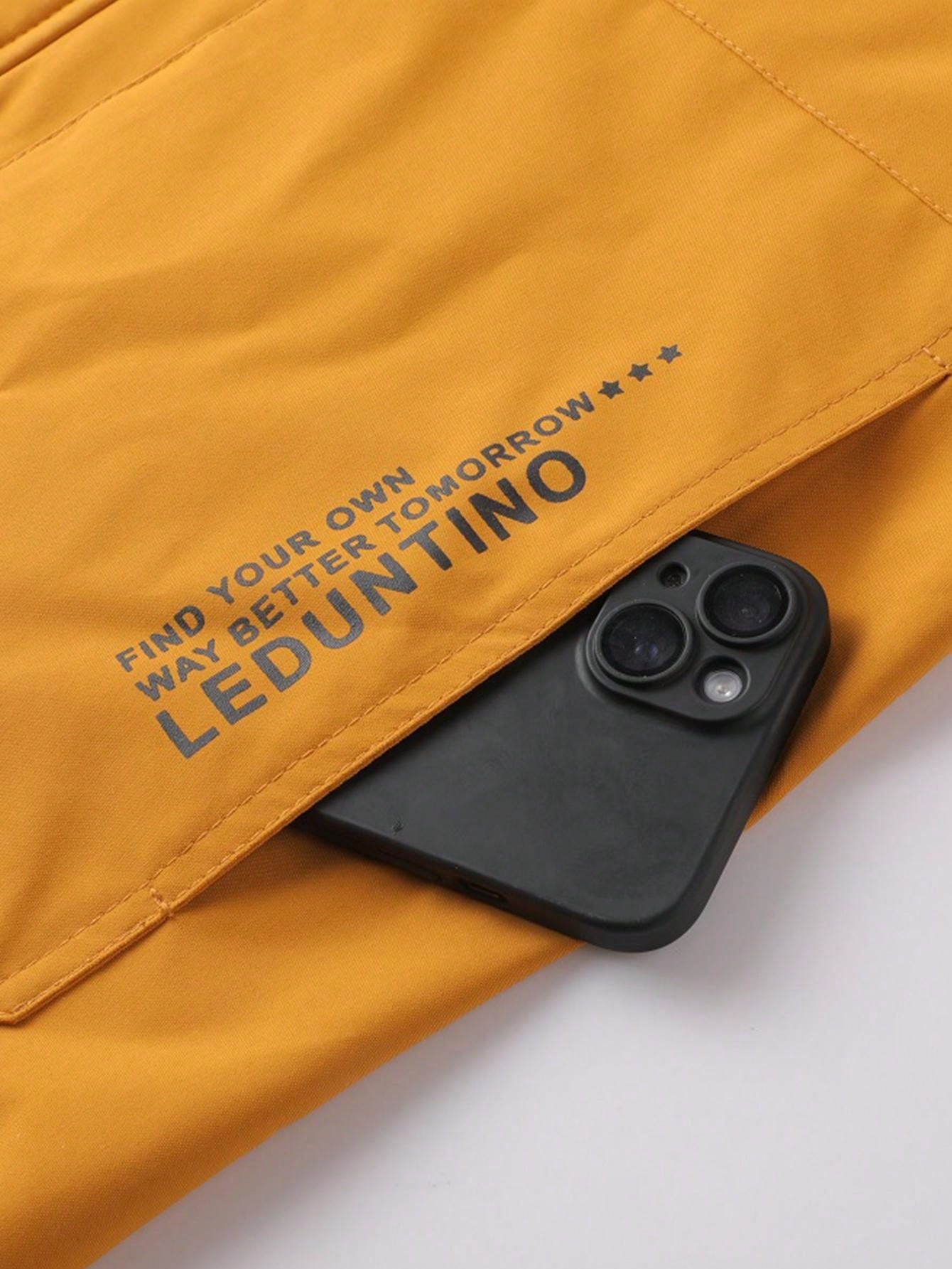 LEDUNTINO Spring/Summer Men's Fashion Zip-Up Casual Outdoor Jacket