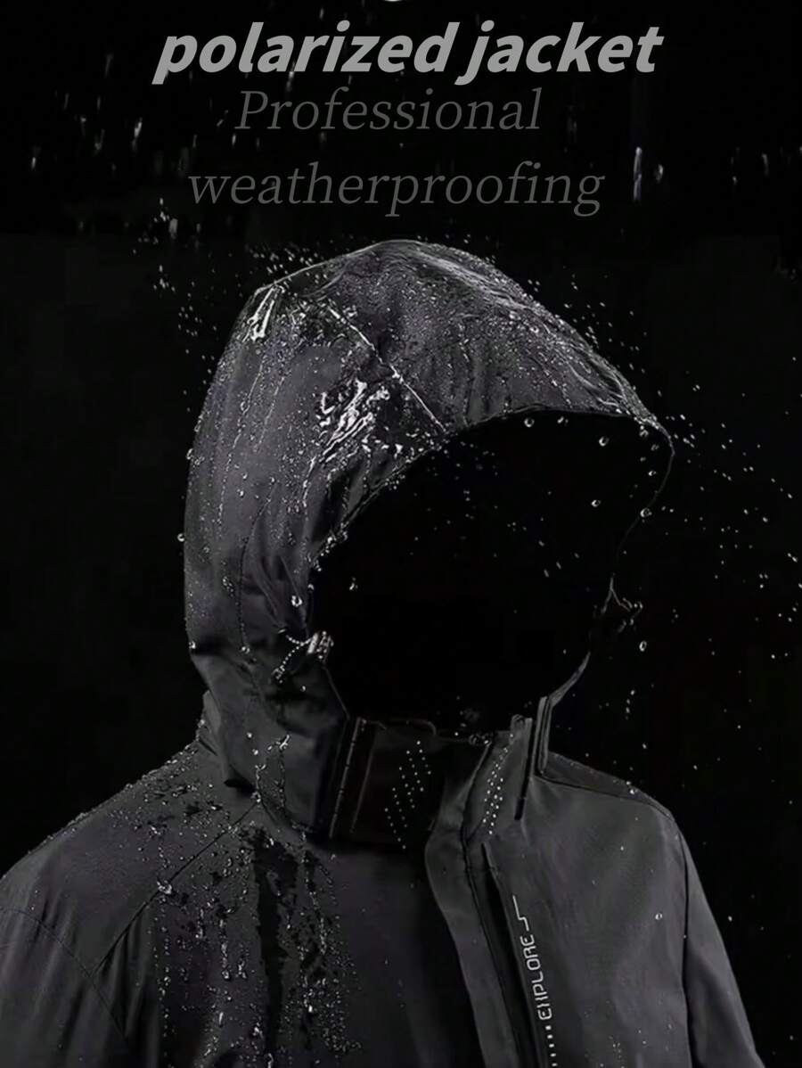 1pc Men's Waterproof Windproof Outdoor Sports Casual Jacket
