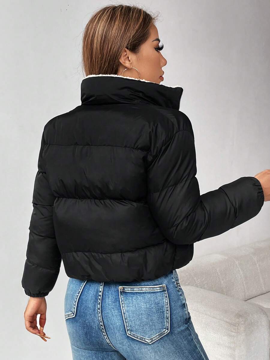PETITE Women's Warm Thermal Lined Zip-Up Padded Coat, Winter,Cozy Fall And Winter Clothes For Women