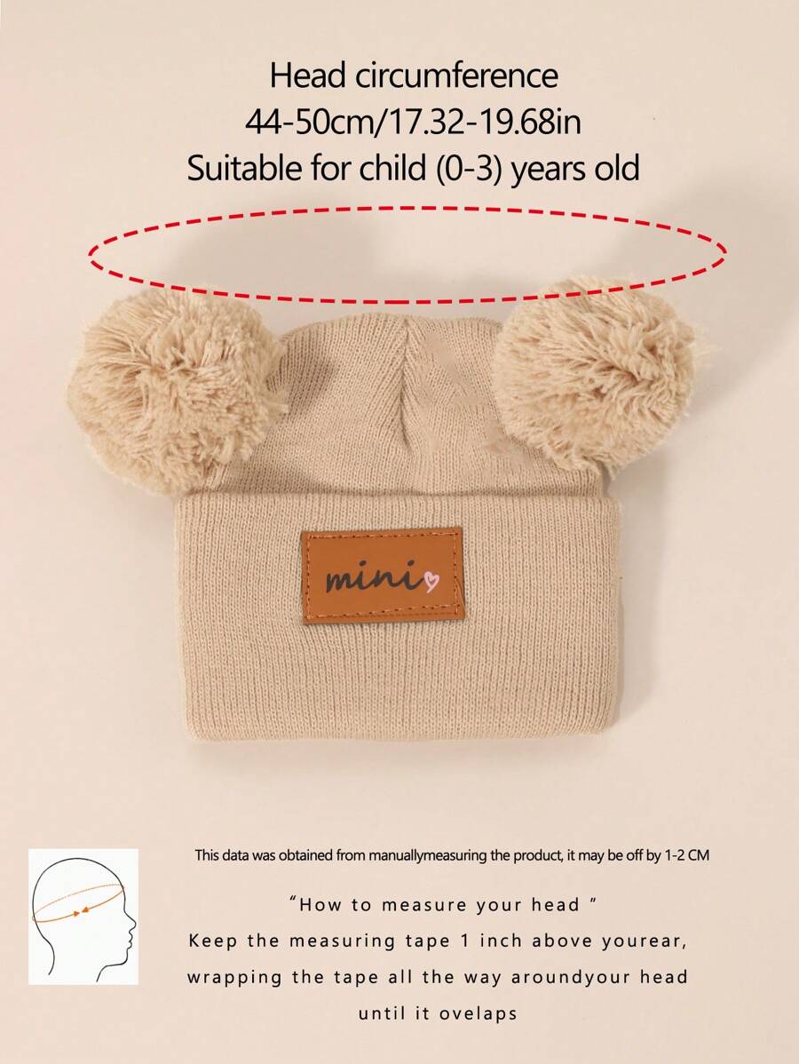3 Packs Black Beanie Hat for Toddler & Kids (0-16Y)