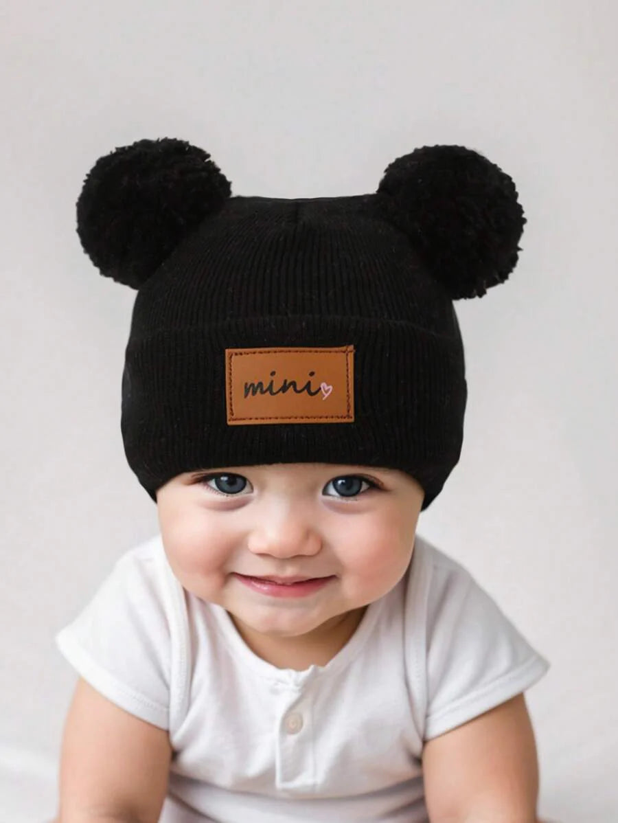 3 Packs Black Beanie Hat for Toddler & Kids (0-16Y)