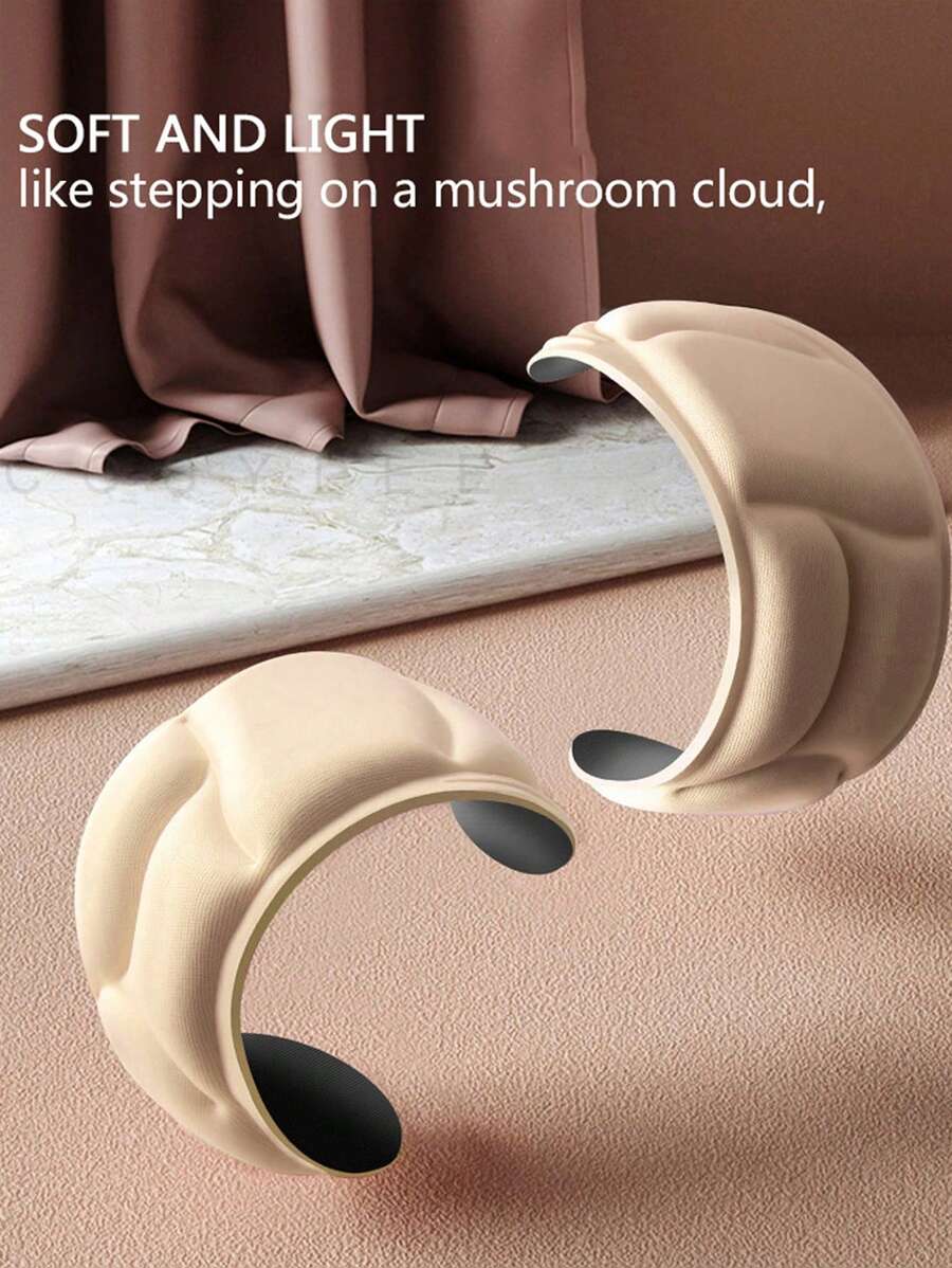2 Pairs 5D Memory Foam Shoe Insoles, Comfortable High Resilience Thick Insoles With Arch Support For Running