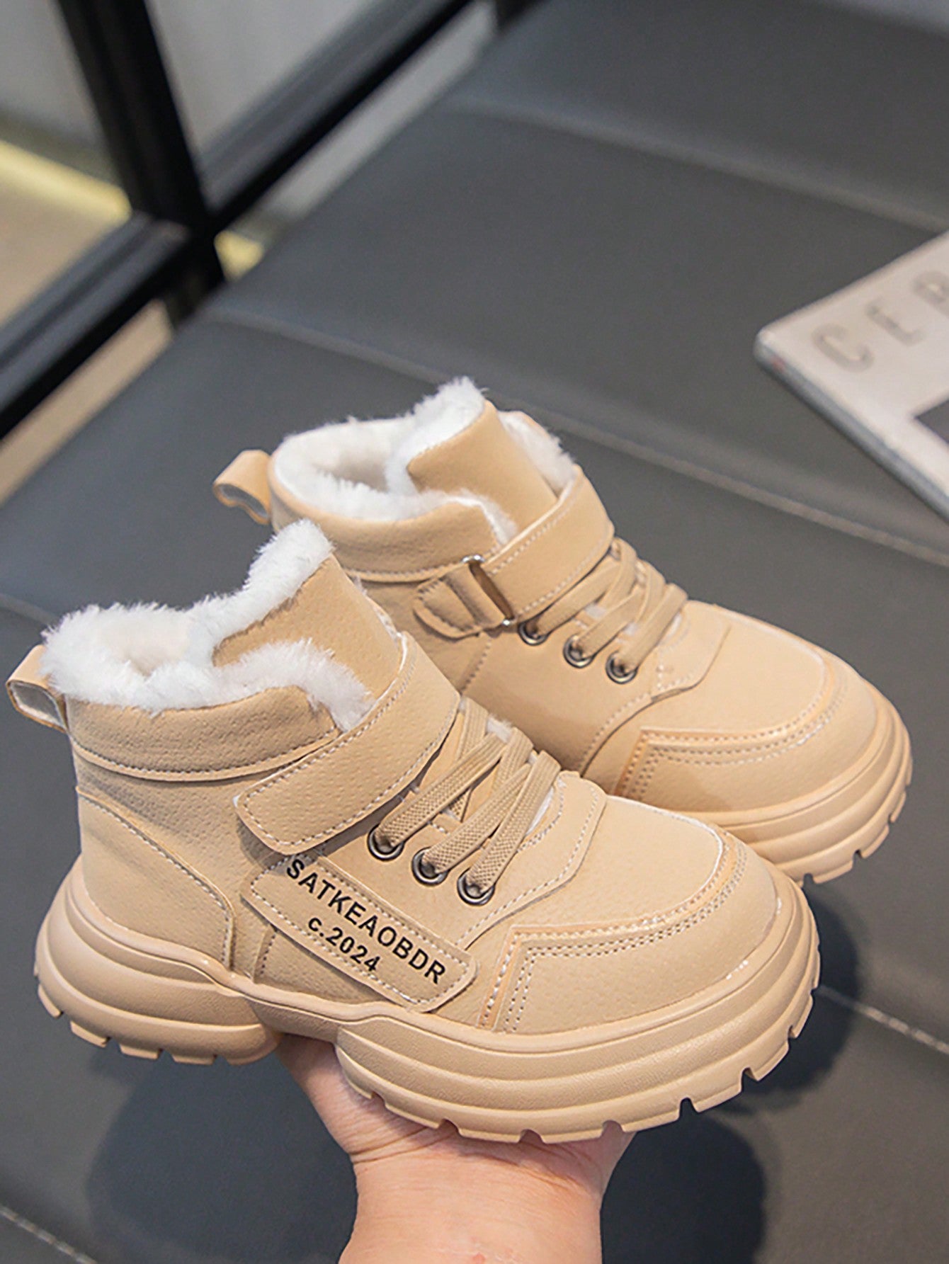 Kids Warm Thermal Lined Winter Outdoor Sport Boots