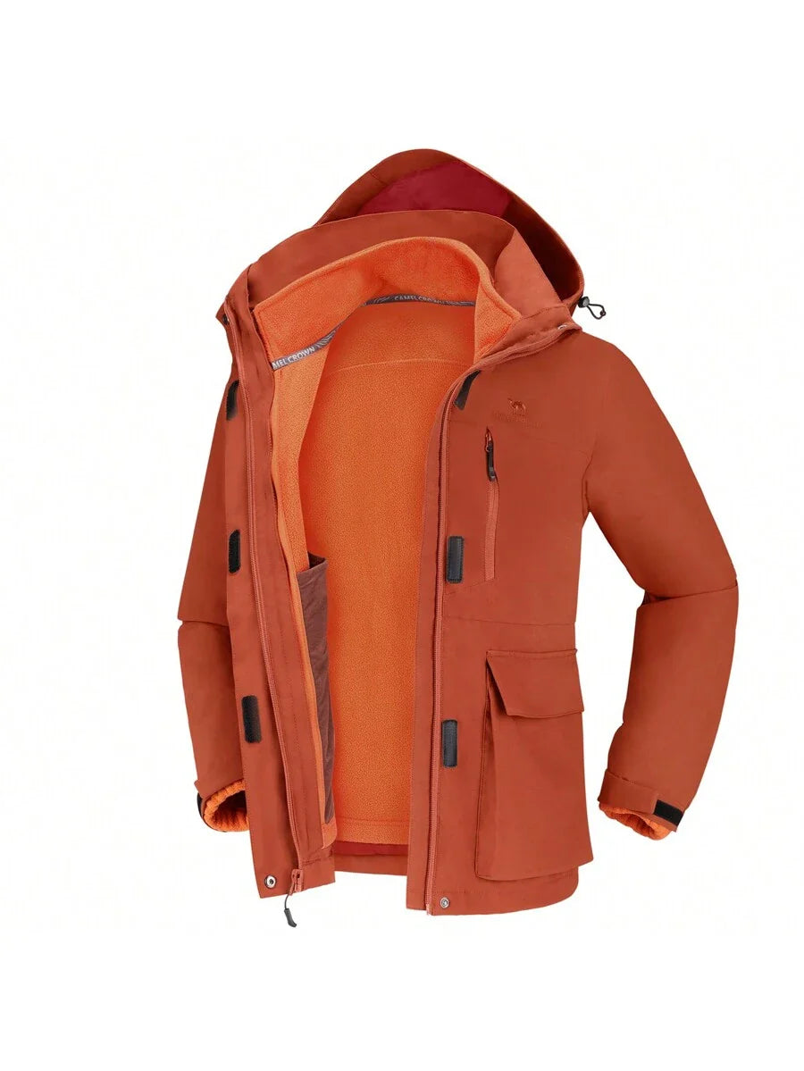 CAMEL CROWN Women's Lightweight Waterproof Rain Jacket Zip Up Wind Breaker Jacket For Hiking
