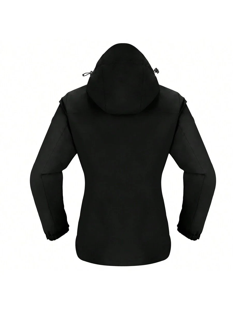 CAMEL CROWN Women's Lightweight Waterproof Rain Jacket Zip Up Wind Breaker Jacket For Hiking