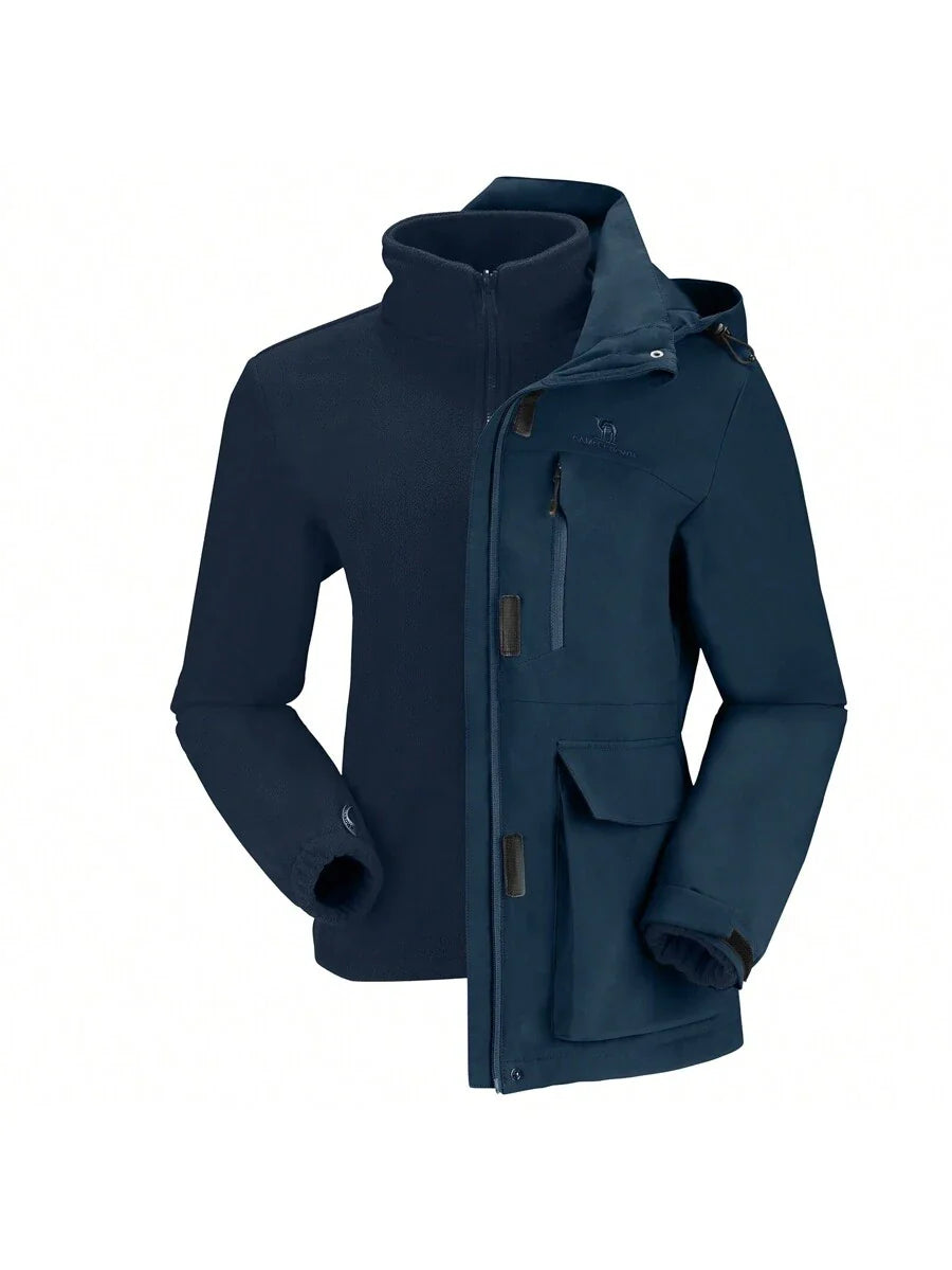 CAMEL CROWN Women's Lightweight Waterproof Rain Jacket Zip Up Wind Breaker Jacket For Hiking