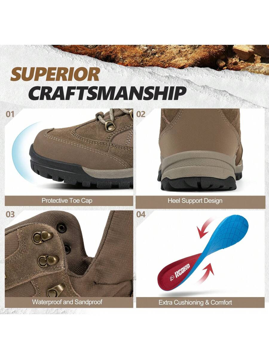 Hiking Boots Womens Waterproof Outdoor Womens Hiking Boots Trekking Camping Trail Boots